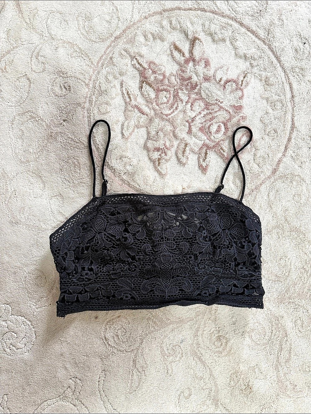 Free People Black Lace Camisole